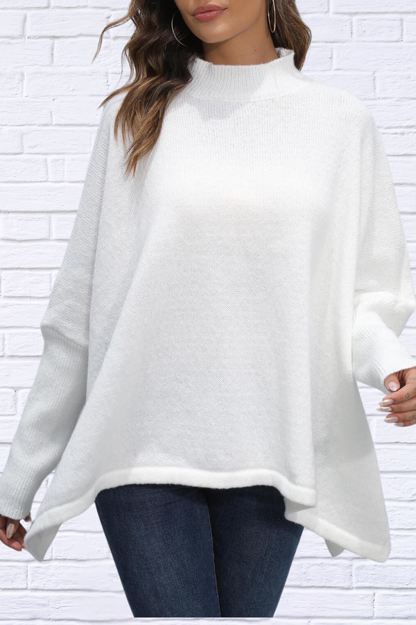 Loose Hem Plain Sweater