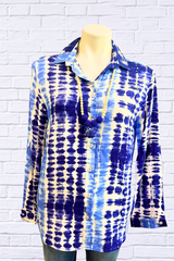 Indigo Ink Womens Button up Long Sleeve Shirt