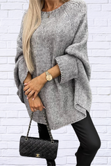 Julia Round Neck Batwing Sleeve Sweater