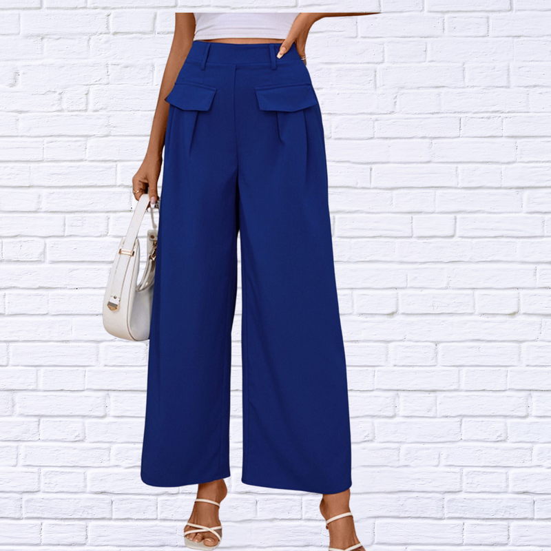 Royal Blue Long Wide Leg Pants