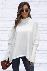 Loose Hem Plain Sweater