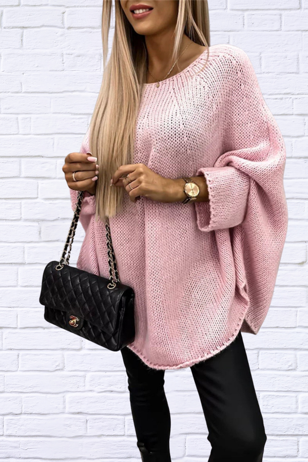 Julia Round Neck Batwing Sleeve Sweater