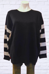 Ellis Black and Grey Sweater