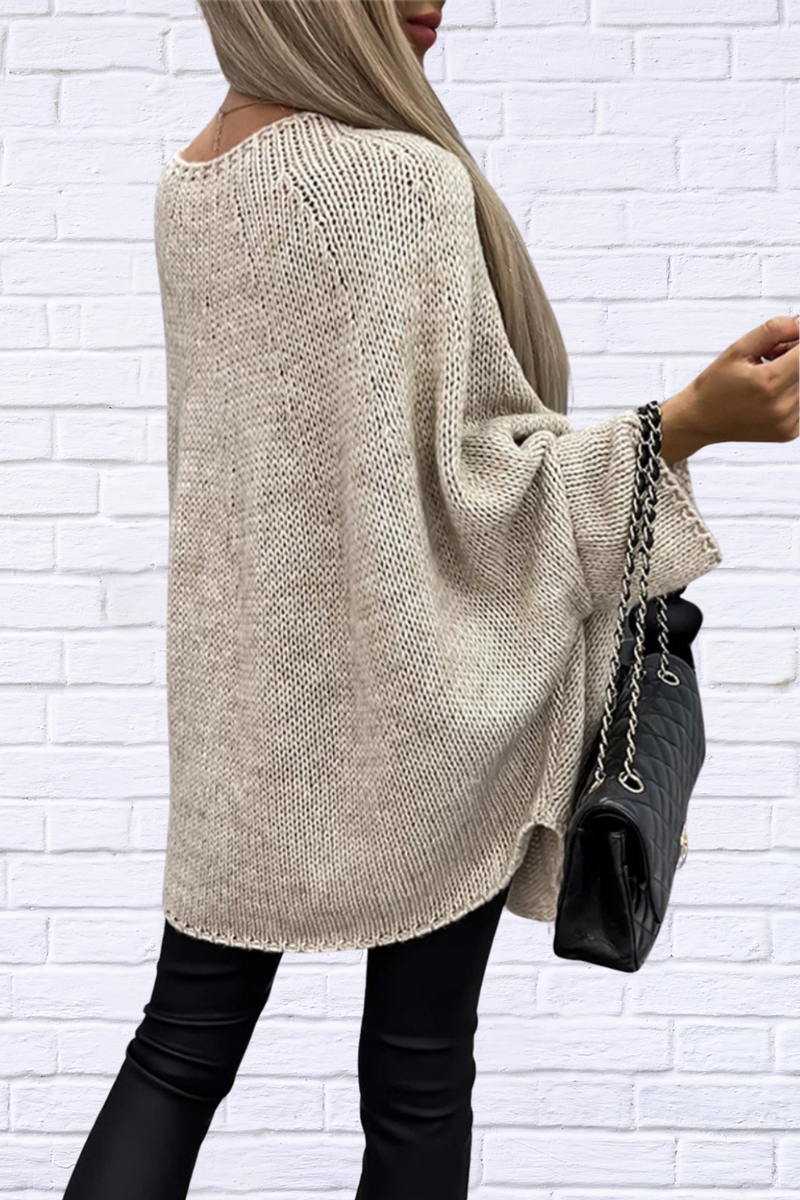 Julia Round Neck Batwing Sleeve Sweater