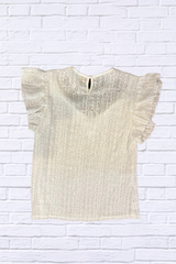 Summer Lace Crew Neck Blouse