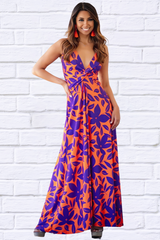 Twisted Printed V-Neck Cami Dress