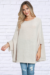 Julia Round Neck Batwing Sleeve Sweater