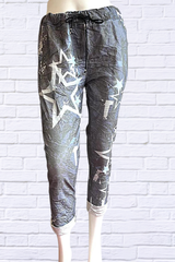 Printed Cotton Sateen Pants / Many Prints