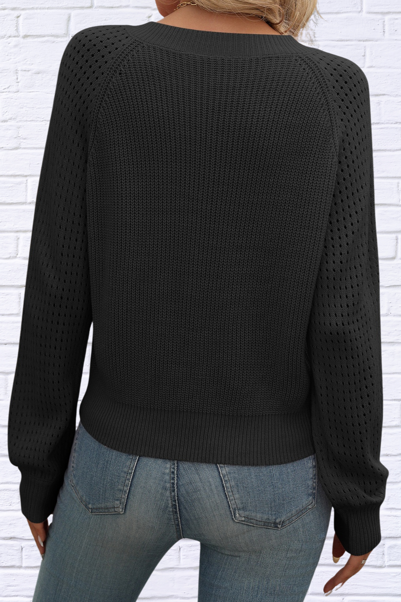 Kipling V-Neck Long Sleeve Sweater