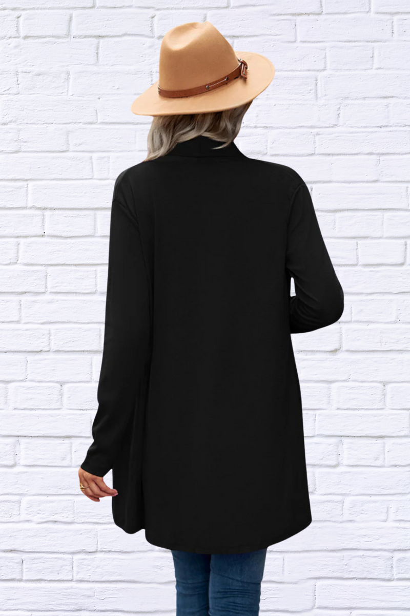 Open Front Light Weight Long Sleeve Cardigan