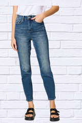 Judy Blue Full Size Tummy Control High Waist Slim Jeans