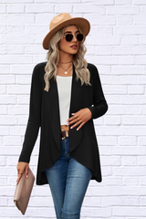 Open Front Light Weight Long Sleeve Cardigan