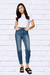 Judy Blue Full Size Tummy Control High Waist Slim Jeans