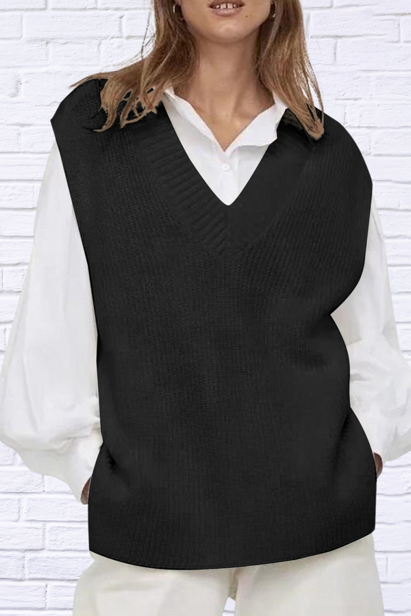 Urban Style V-Neck Sweater Vest