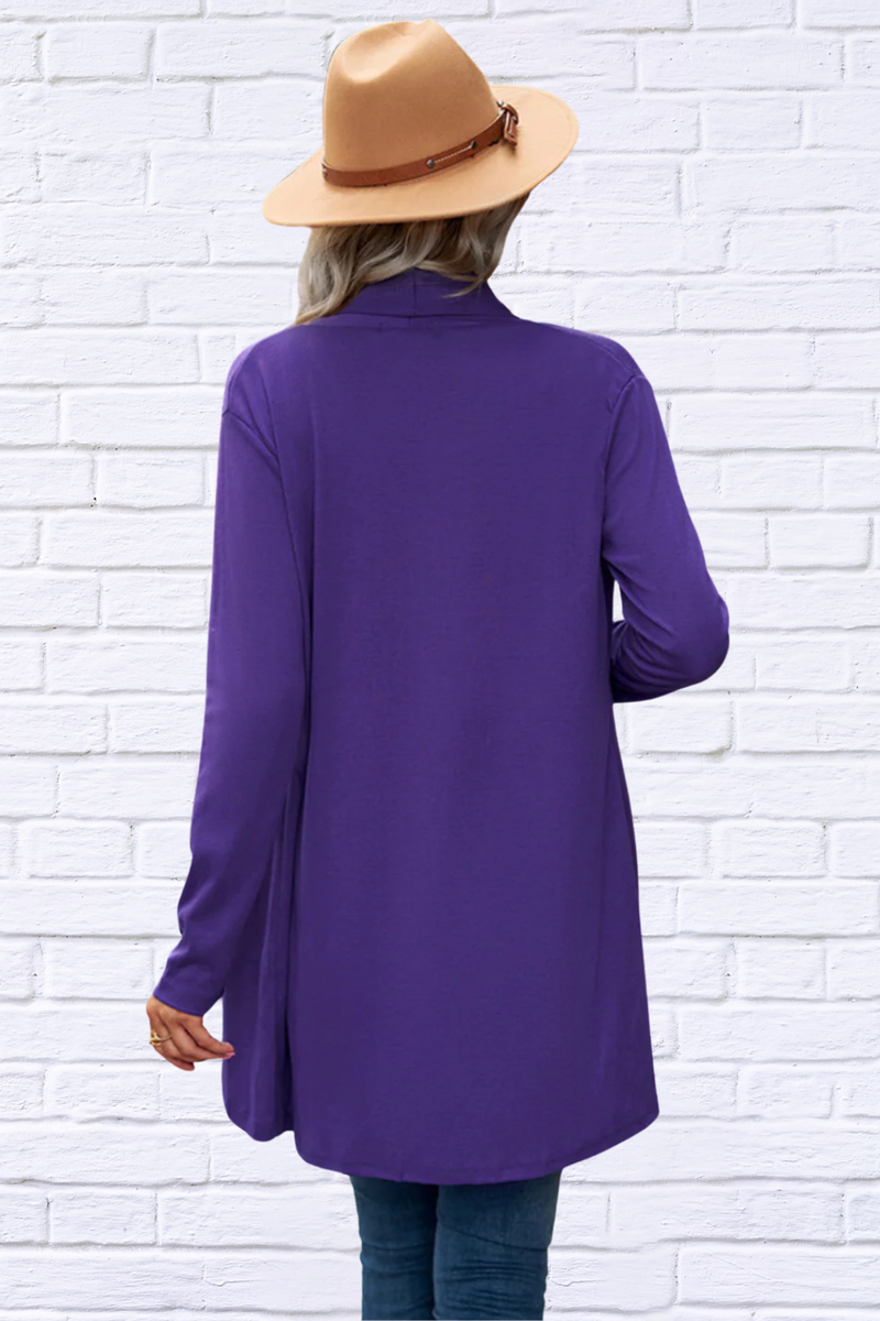 Open Front Light Weight Long Sleeve Cardigan