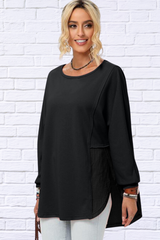 Florence Full Size Long Sleeve High-Low T-Shirt