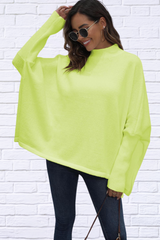 Loose Hem Plain Sweater