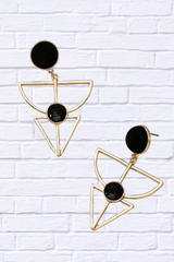 AZTEC GEO SHAPE EARRINGS