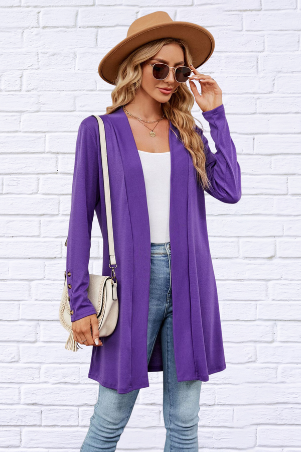 Long Sleeve Open Front Cardigan