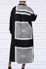 Long Geometric Patterns Shirts Dress