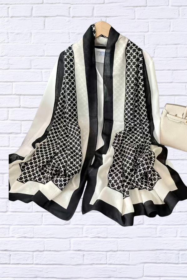 Black and White Classic Shawl