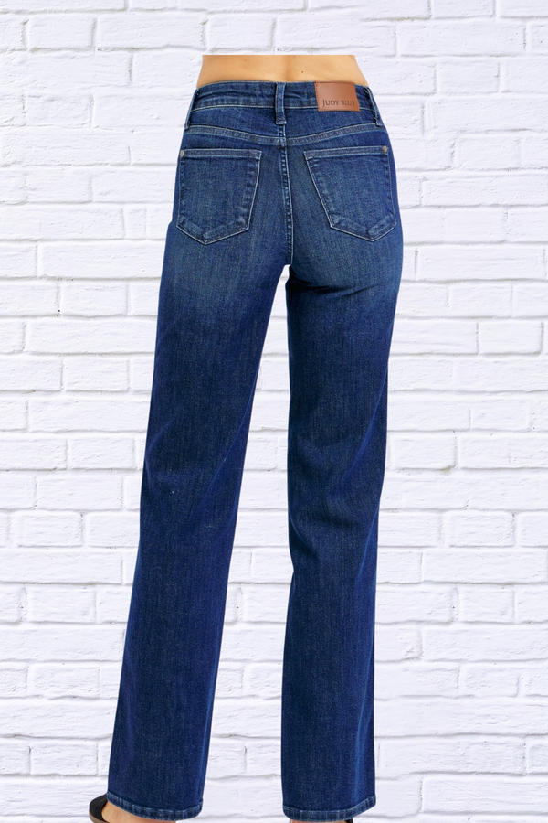 Judy Blue Full Size High Waist Tummy Control Straight Jeans