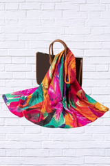 Multi-Color Bohemian-Style Printed Scarf