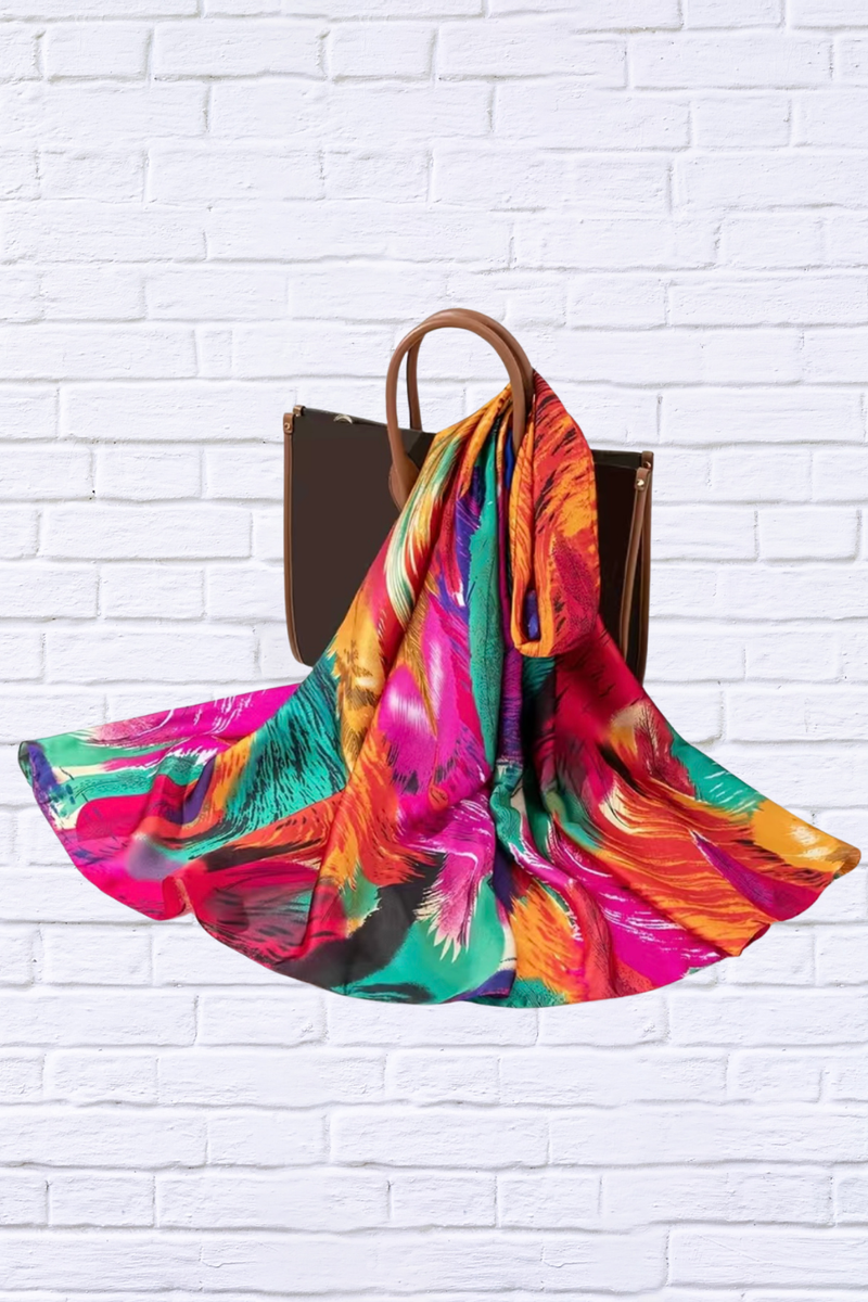 Multi-Color Bohemian-Style Printed Scarf