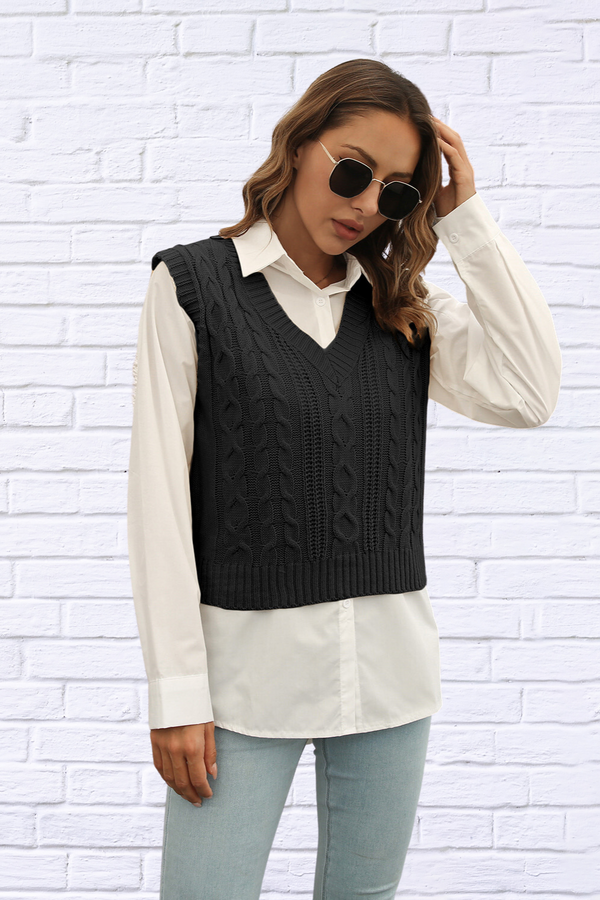 Urban Style V-Neck Sweater Vest