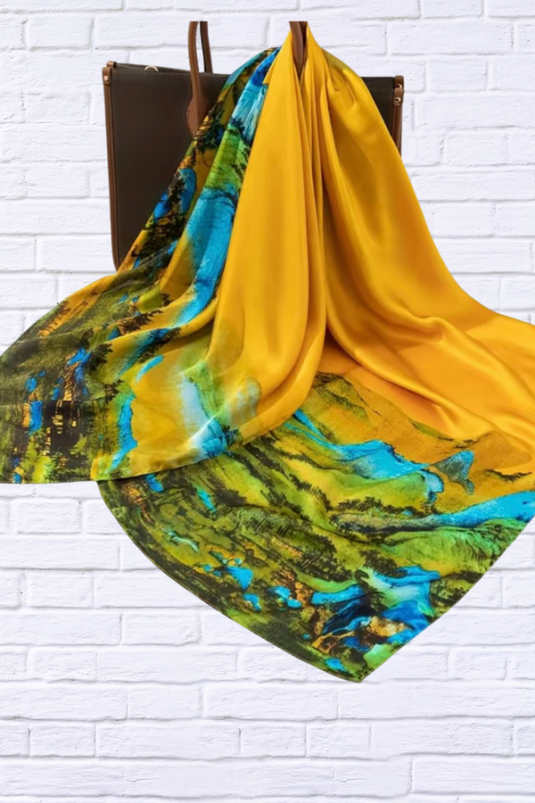 Vibrant And Cheerful Printed Scarf