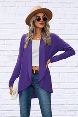 Open Front Light Weight Long Sleeve Cardigan