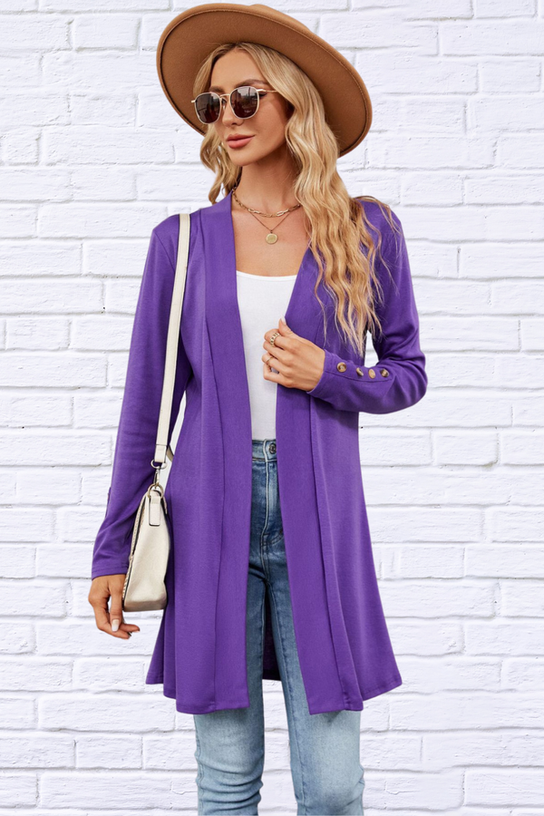 Long Sleeve Open Front Cardigan