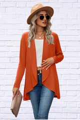 Open Front Light Weight Long Sleeve Cardigan