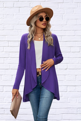 Open Front Light Weight Long Sleeve Cardigan