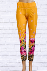 Deniela Sienna print stretch knit leggings