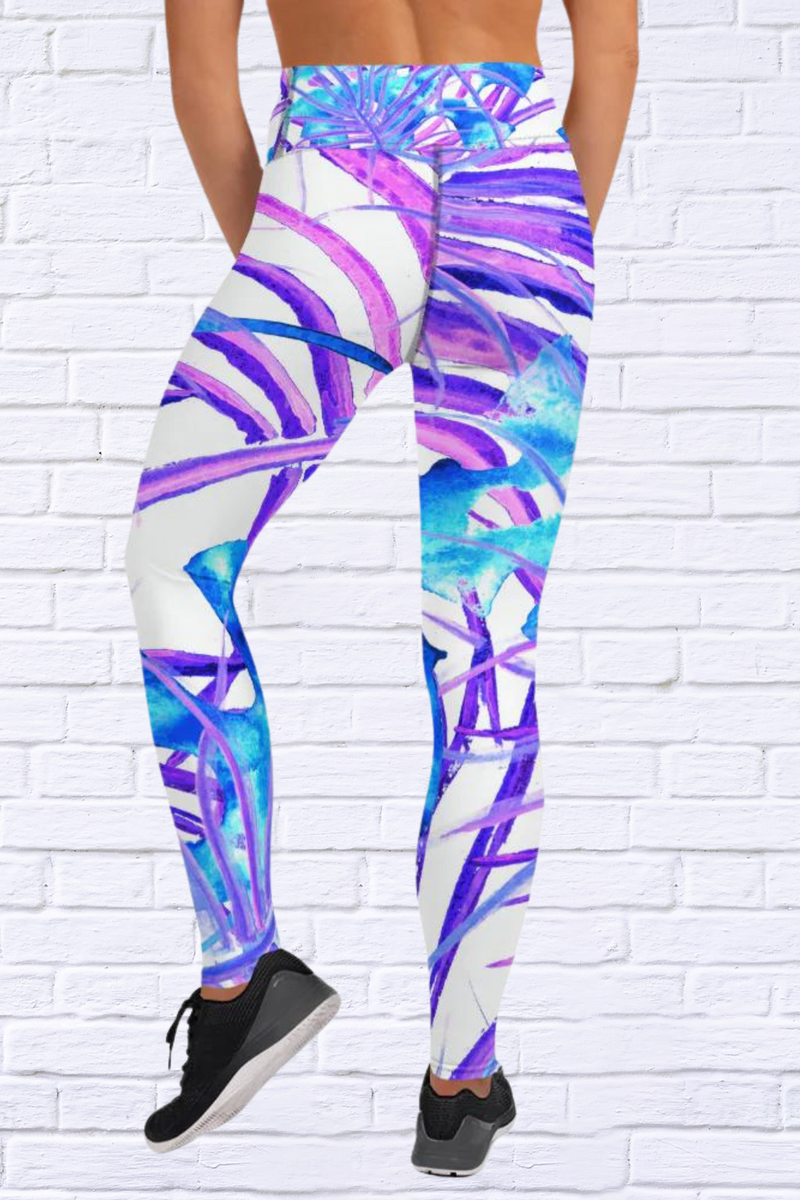 Tropical Oceans Diva Usa Exclusive Yoga Leggings