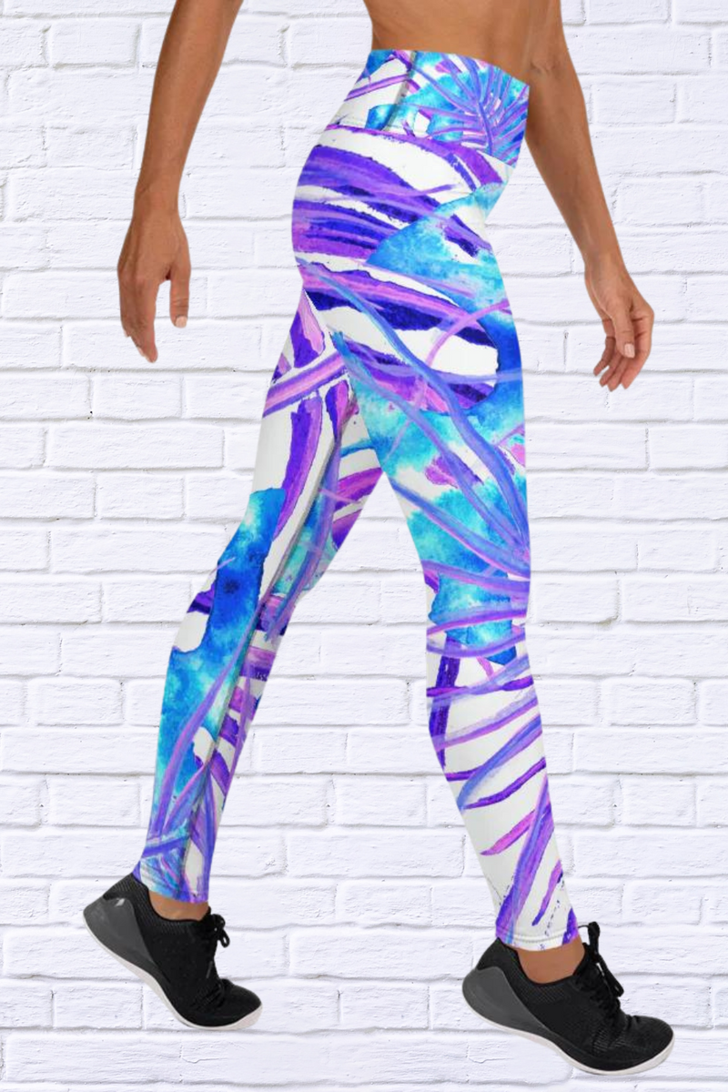 Tropical Oceans Diva Usa Exclusive Yoga Leggings